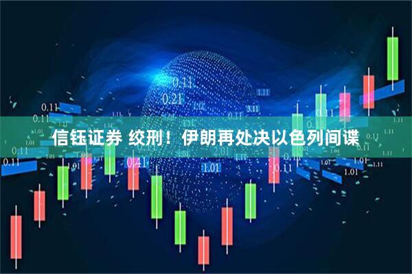 信钰证券 绞刑！伊朗再处决以色列间谍
