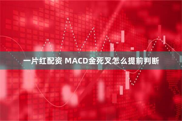 一片红配资 MACD金死叉怎么提前判断